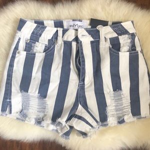 NWT Ripped Denim Shorts